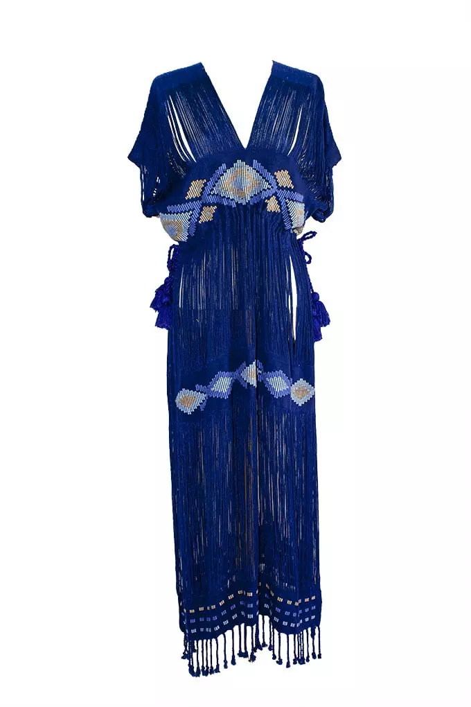 Holbox Navy Maxi dress