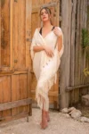 Nizuc Ivory 5 Woman wearing Nizuc Ivory dress