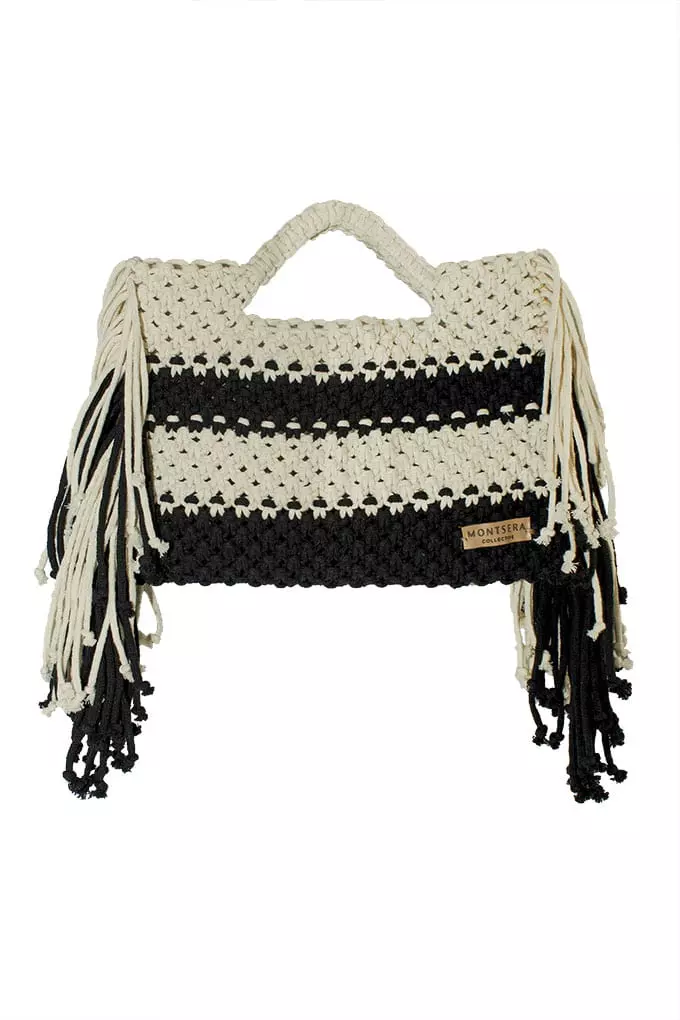 Paty black and white bag 