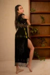 Sisal Maxi Dress Woman wearing Sisal Maxi Dress by montsera