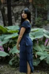 Woman wearing Tierra Mini Kaftan