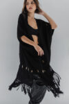 Kimono Nizuc Black Kimono black One size handmade in mexico