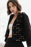 Cropped blazer oversized easy to wear handmade by Montsera Collective sustainable fabrics slow fashion