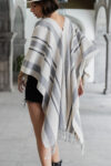 Tacana 3 cape sustainable fashion handmade in mexico by Montsera Collective textile details