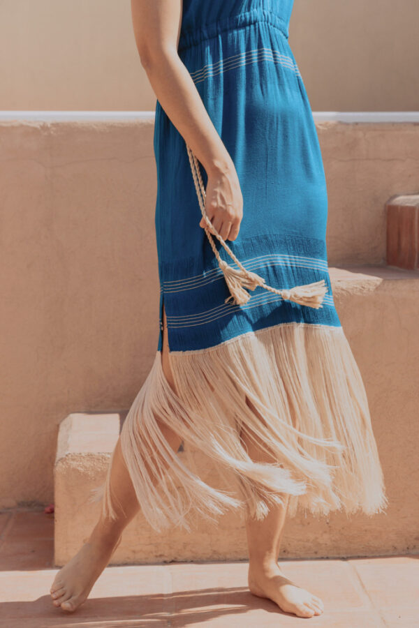 Handmade Fringe Dress | Sustainable, Artisanal Clothing Montsera Collective