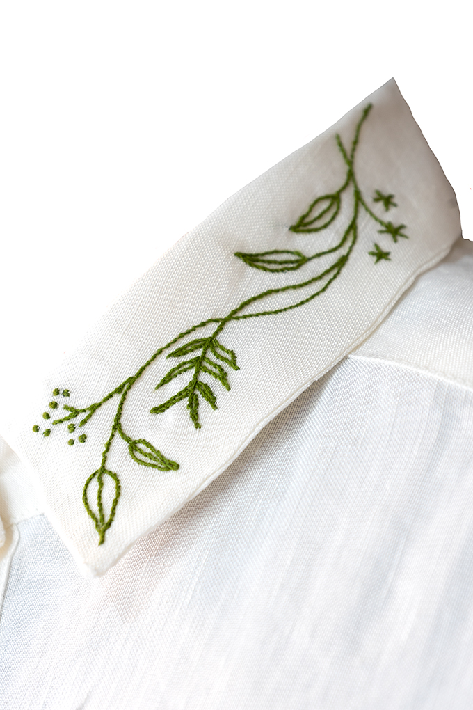 Hiedra hand embroidery details