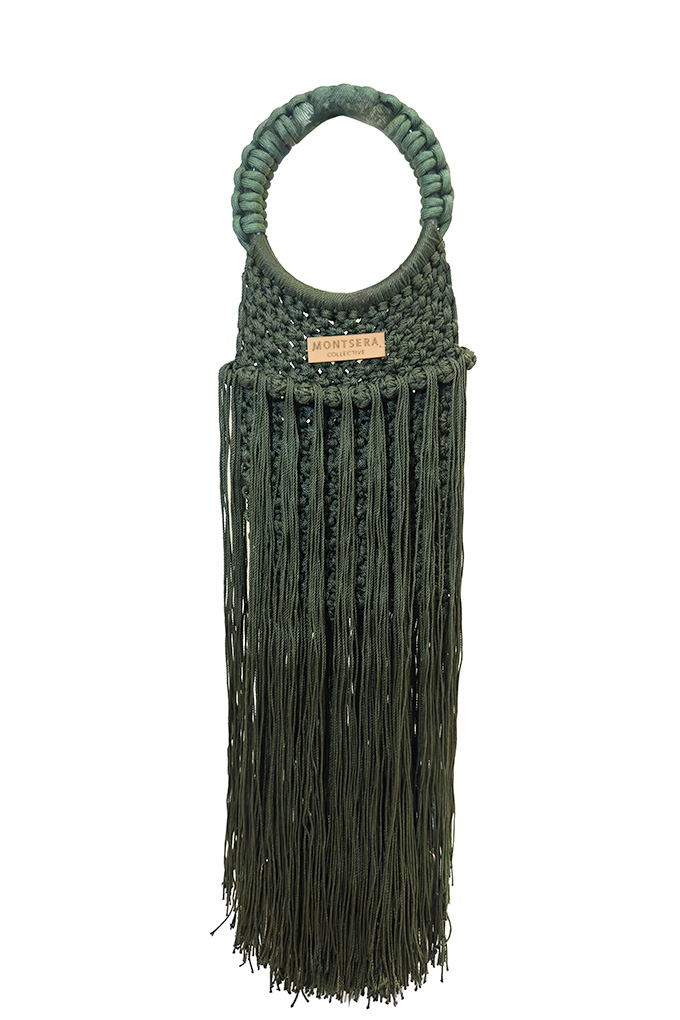 Maria Fringe Bag handcrafted in Zapopan with macramé and long fringe.